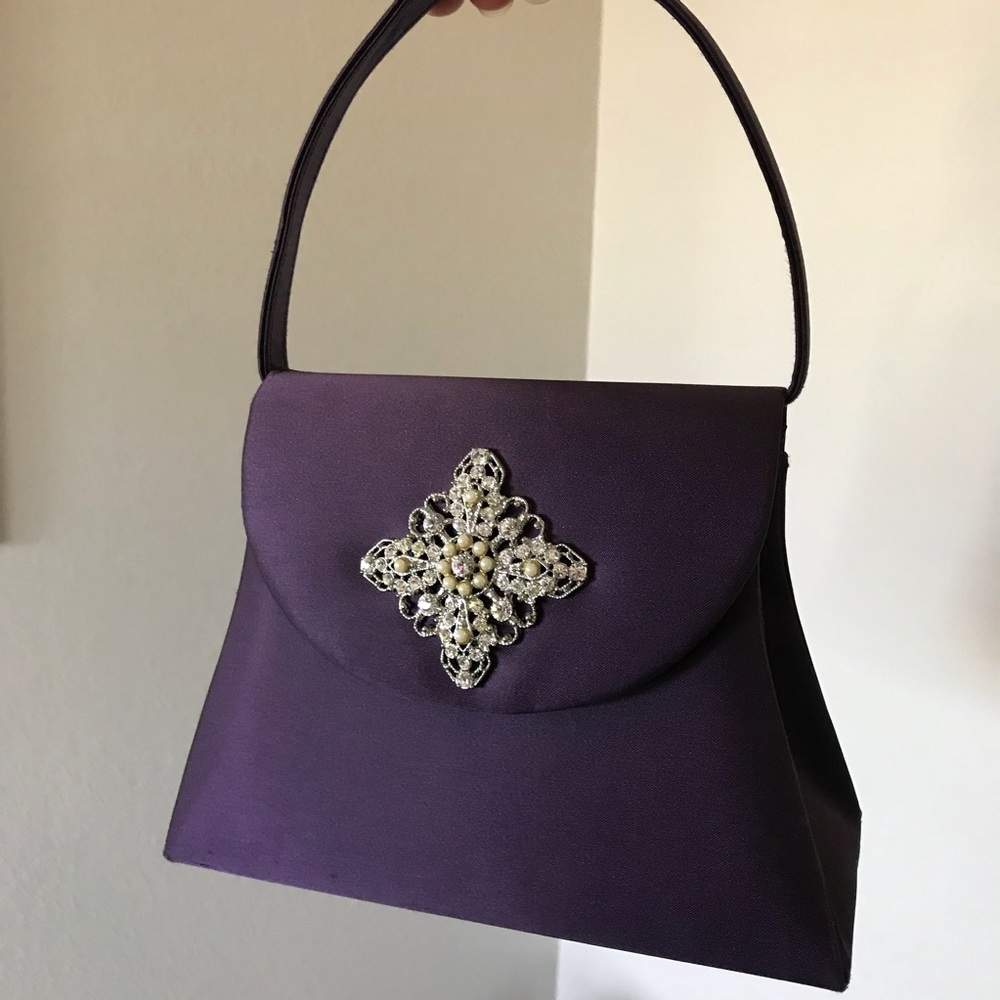Satin Evening Bag NWOT